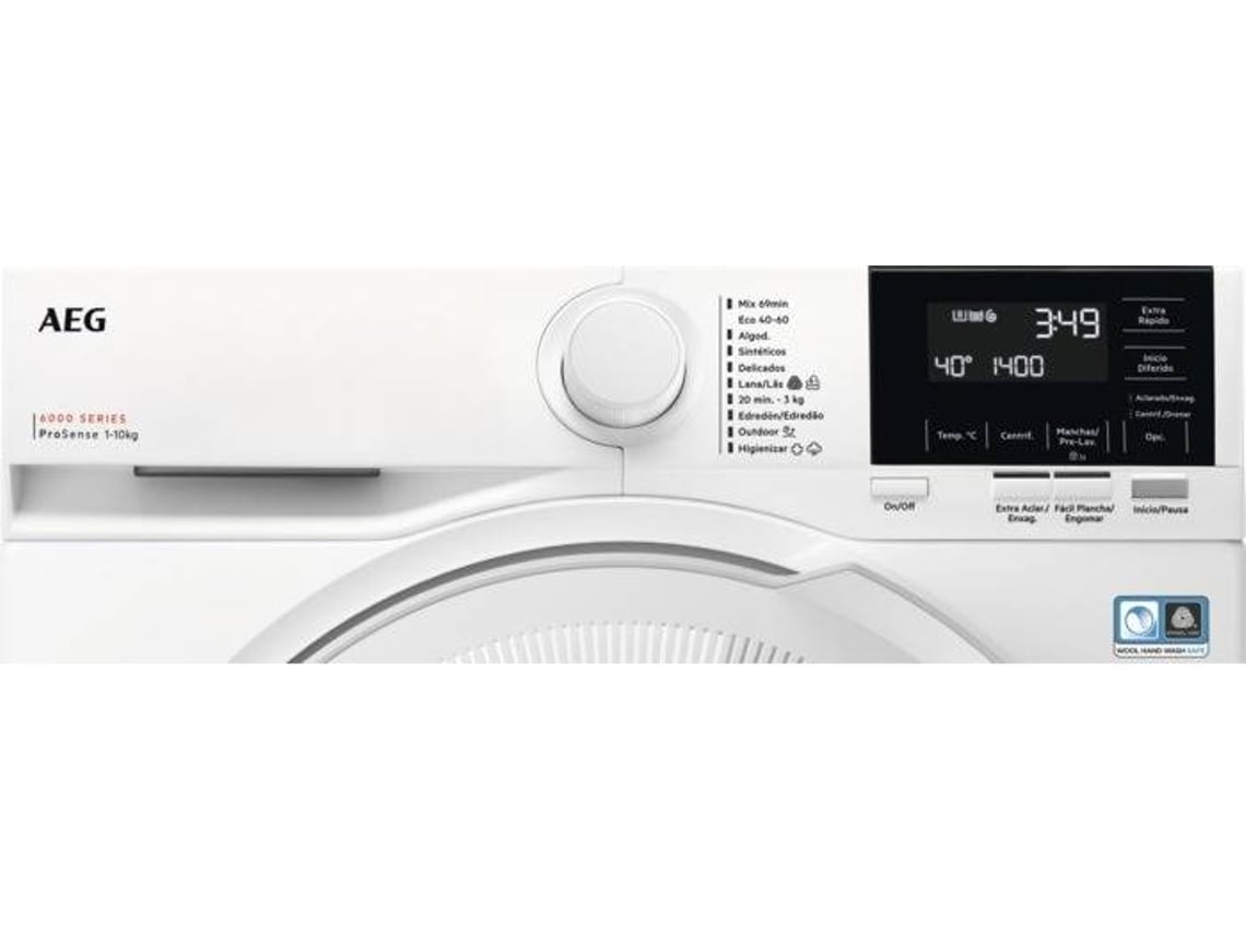 Máquina de Lavar Roupa AEG Prosense LFR6114O2B (10 kg - 1400 rpm - Branco)