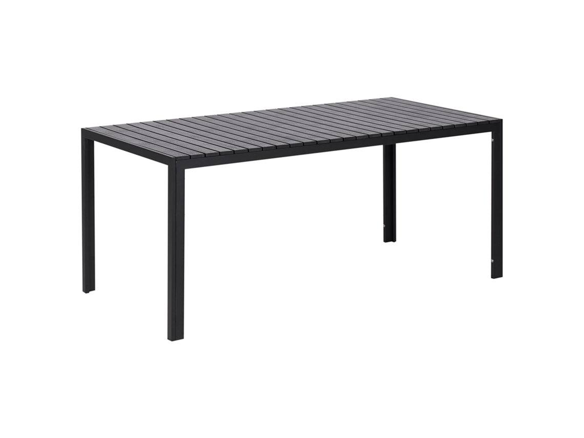 Conjunto relax BELIANI Nardo de Madeira plástica Preto 180x90x75