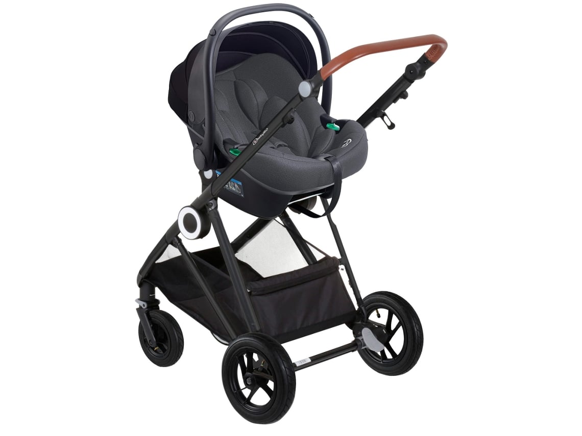 Carrinho De Bebé 3 In 1 Babygo Halime Air Grey (black Chassis)