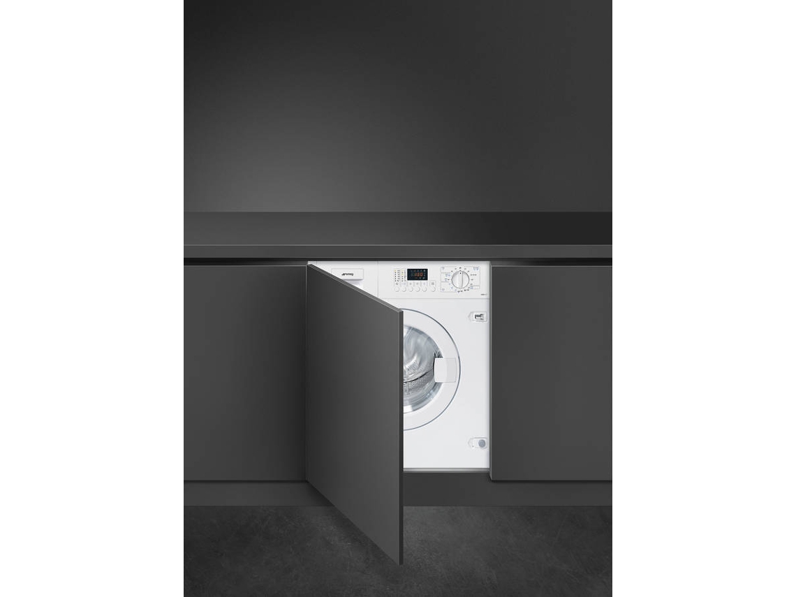 Máquina de Lavar e Secar Roupa Encastre SMEG LSIA127 (4/7 kg - 1200 rpm - Branco)