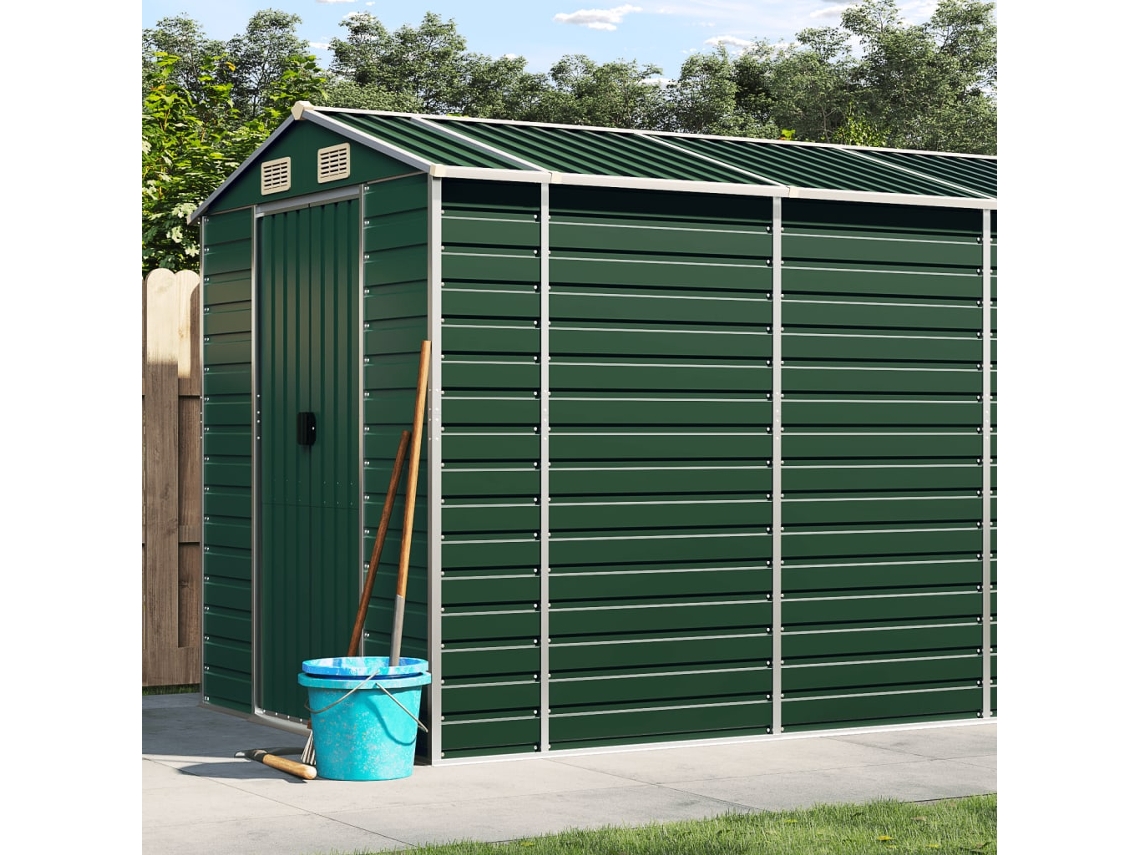 Abrigo VIDAXL Verde Aço (191x980x198 cm)