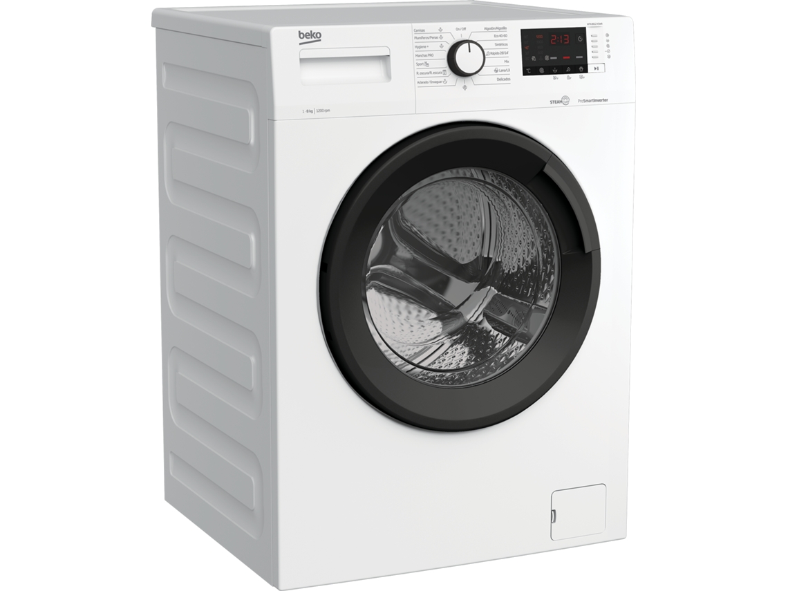 Máquina de Lavar Roupa BEKO SteamCure WTA 8612 XSWR (8 kg - 1200 rpm - Branco)