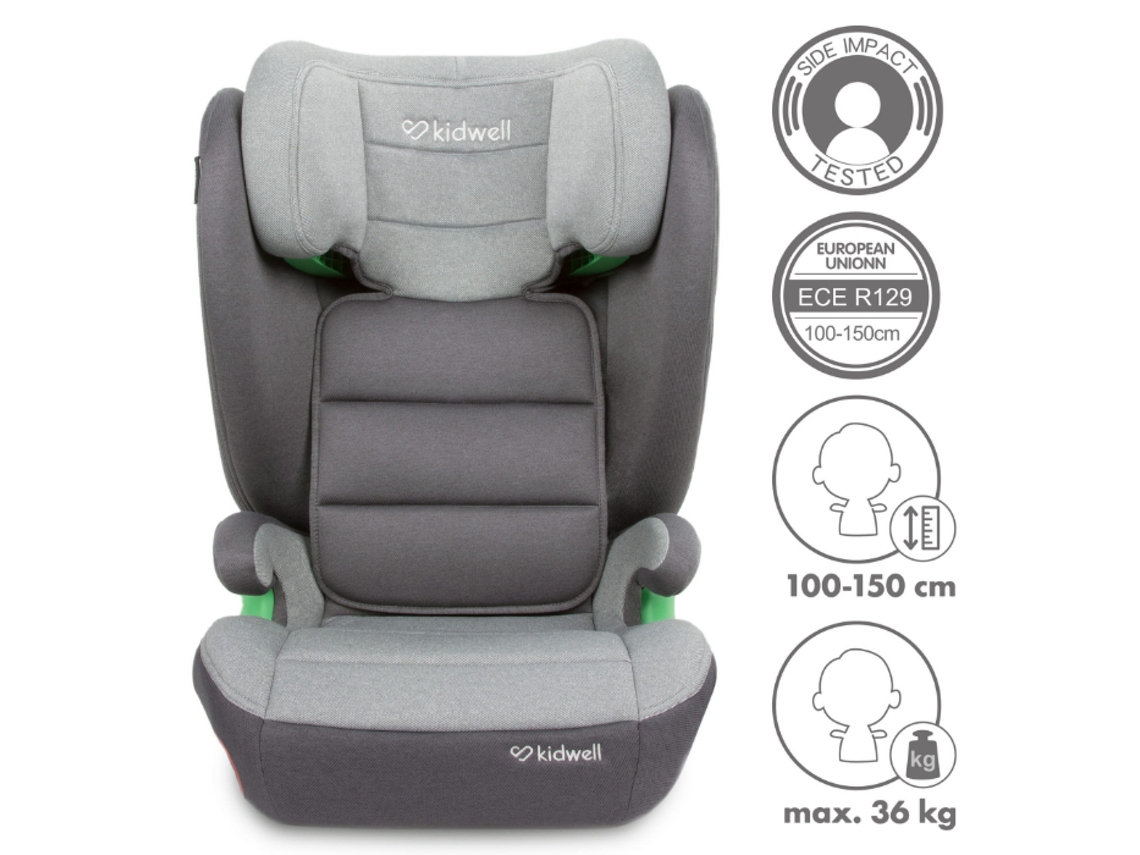 Cadeira Auto I-Size 100-150Cm KIDWELL Weston Dark Gray