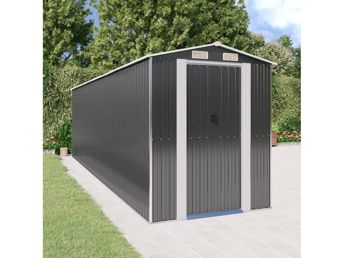 Abrigo VIDAXL Antracite Aço (192x689x223 cm)