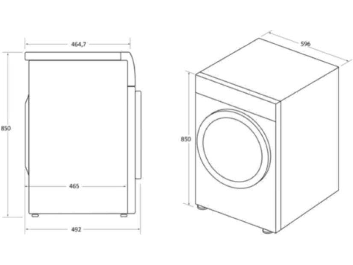 Máquina de Secar Roupa  CANDY BCTD H7A2TE-S 7 KG E (7 kg - Bomba de Calor - Branco)