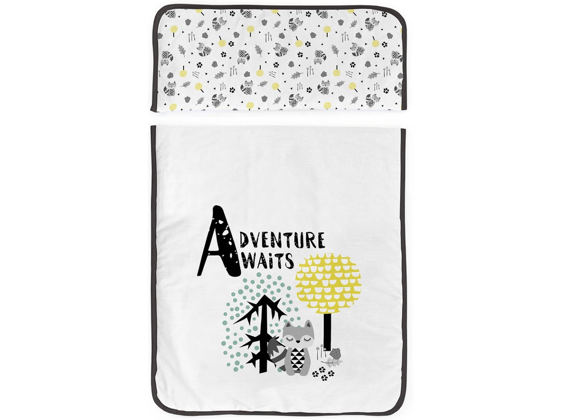 Mini Berço e Têxtil TANUKI Adventure Awaits Preto (57x25x82 cm)