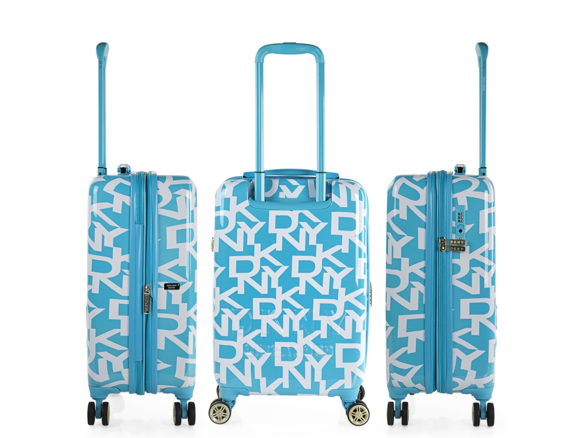 DKNY DKNY-626 Signature Hardside Azul-Celeste Small Pc Case 35X54X23 Cm 36L