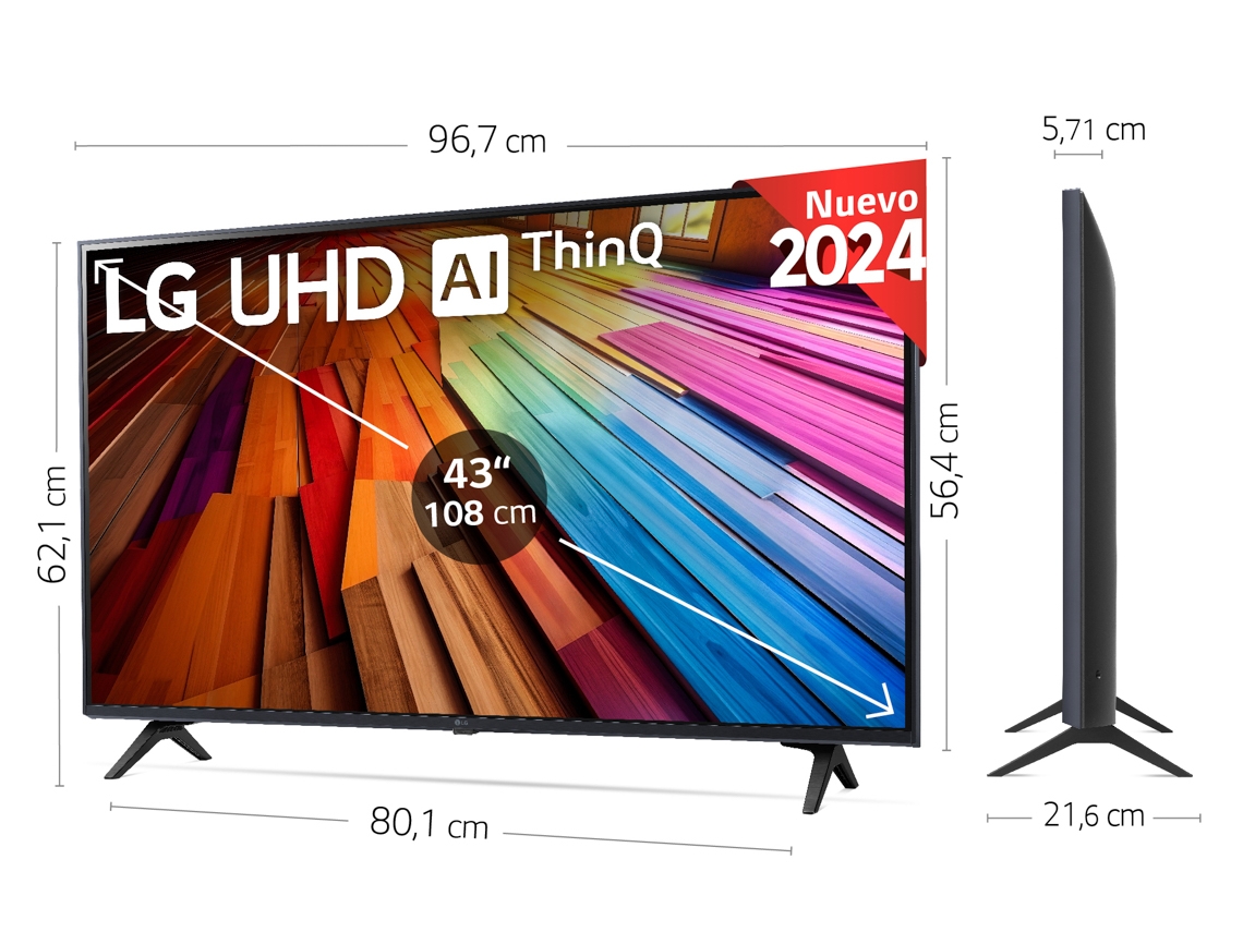TV LG 43UT80006LA (LED / LCD - 43'' - 108 cm - 4K Ultra HD)