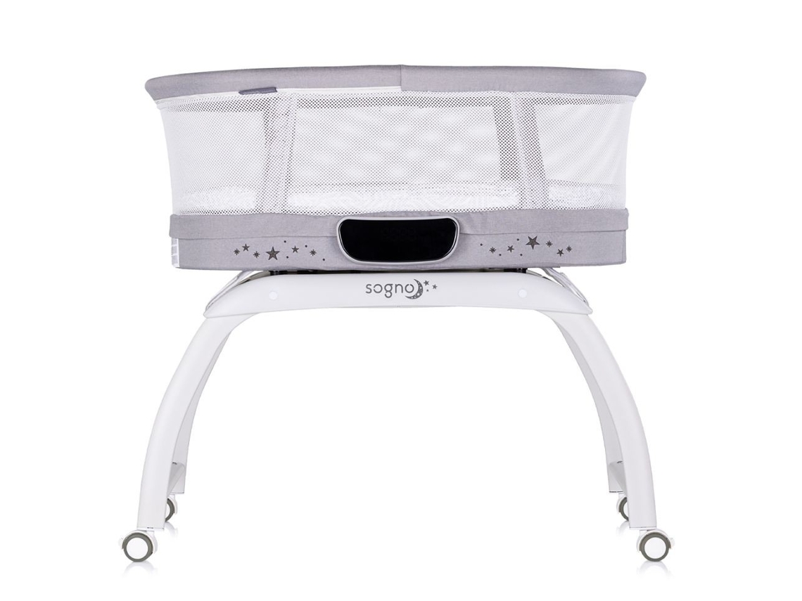 Mini Berço Sogno 2 Em 1 Com Peso Digital, Bluetooth E Controle Remoto Da Chipolino