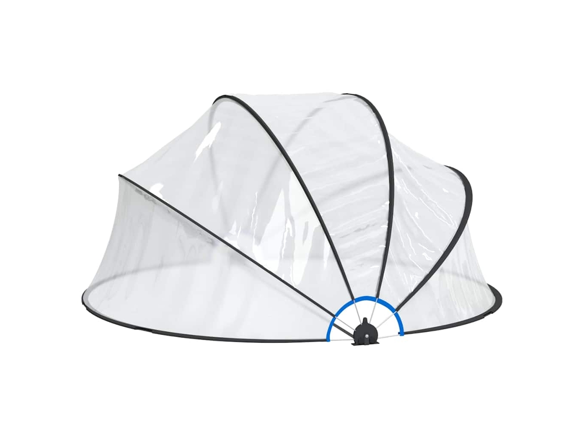 Cúpula De Piscina Redonda 315x158 Cm Pvc