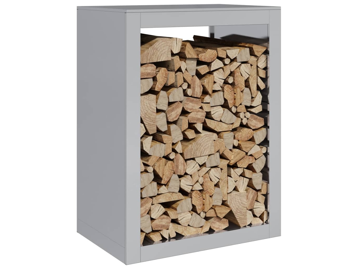 Suporte Para Lenha | Rack De Lenha 60x40x80 Cm Aço Galvanizado Wsd569900 Lovely Home