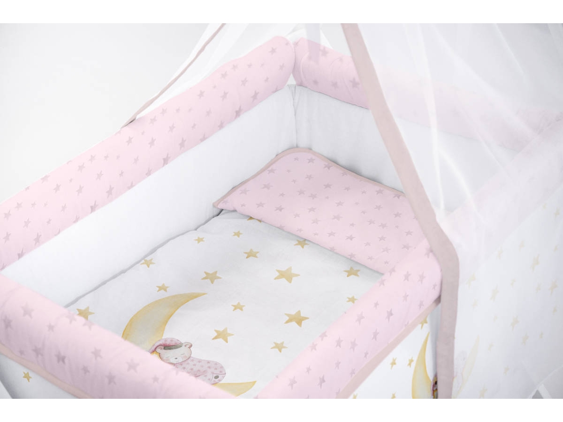 Berço NAF NAF Mini-berço + Textil e Véu Marlon Night