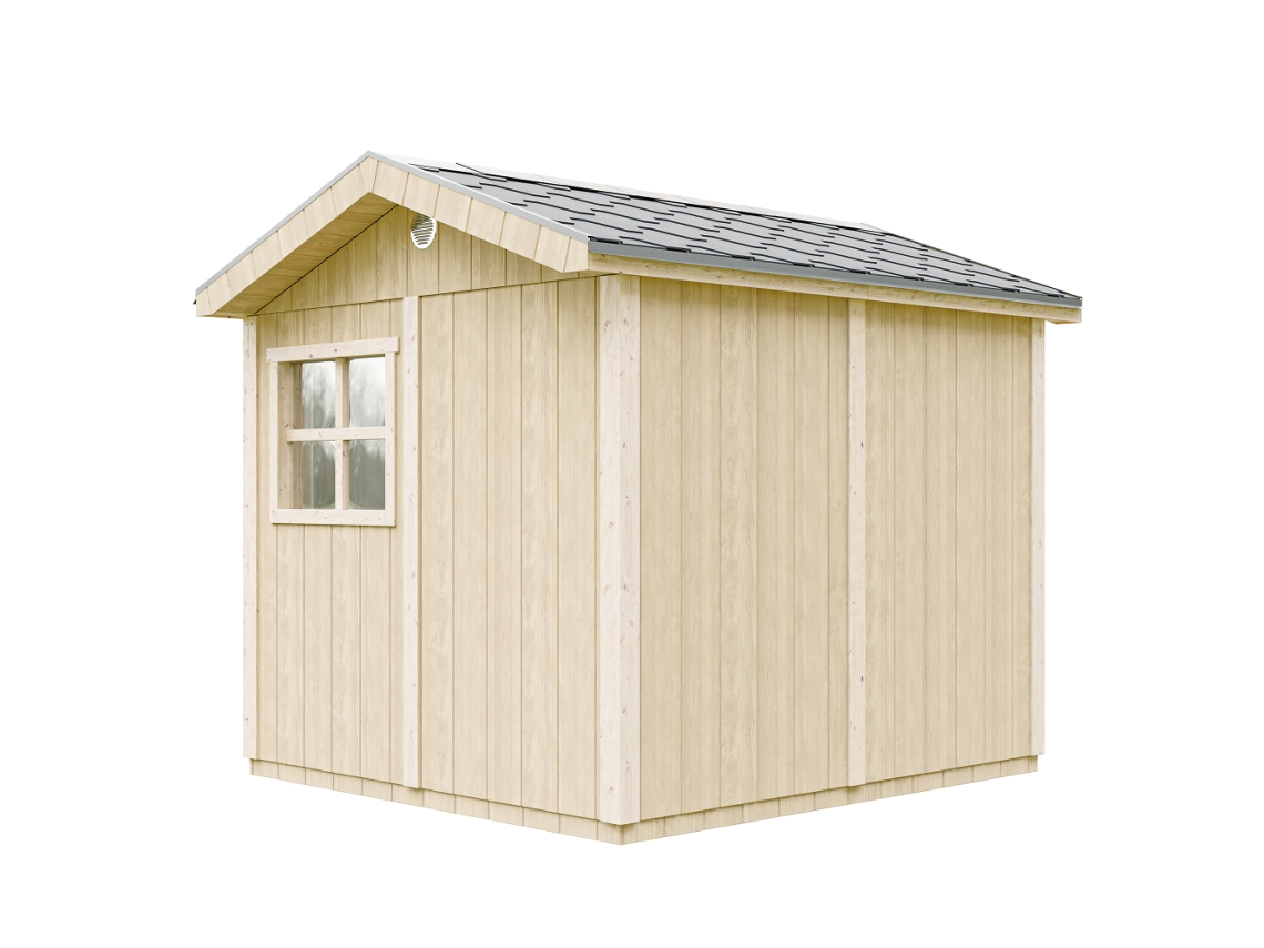 Casa De Jardim Qualidade Premium 5,9 M² A252x250x294 Cm Com Piso E Telhas Betuminosas Timbela M913