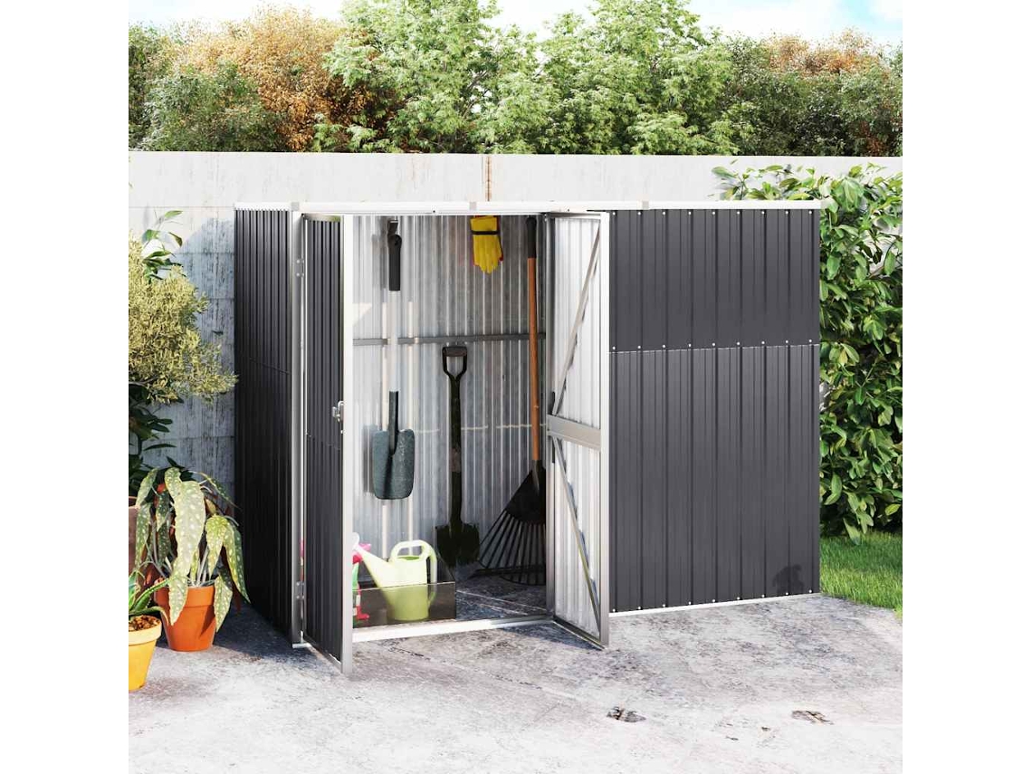 Abrigo VIDAXL Para Ferramentas Antracite Aço (225x89x161 cm )
