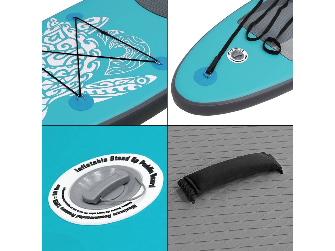 Prancha de paddle surf insuflável SUP Maona ECD Germany 308 x 78 x 10 cm em PVC turquesa
