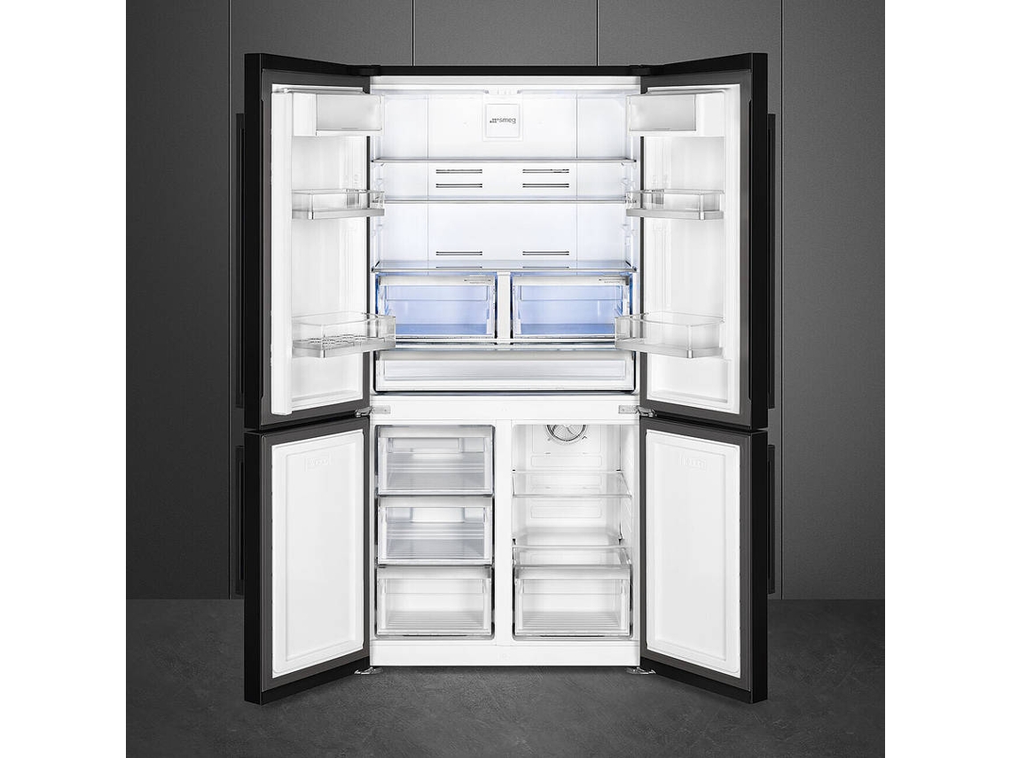 Frigorífico Americano SMEG FQ60NDE (No Frost - 182 cm - 572 L - Preto)