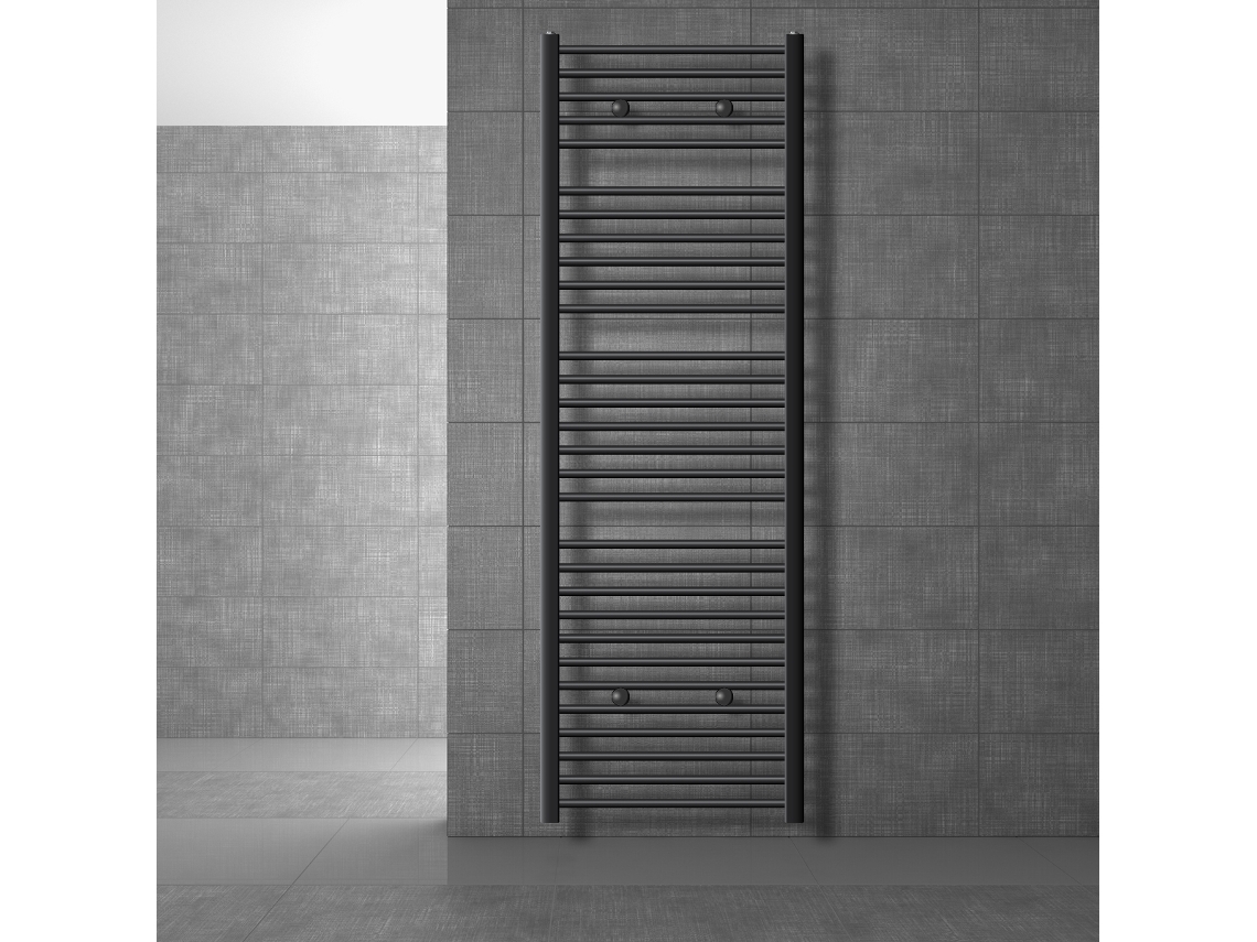 Radiador de Casa de Banho Sahara 600X1800 Mm Antracite Direito com Ligação Lateral LUXEBATH