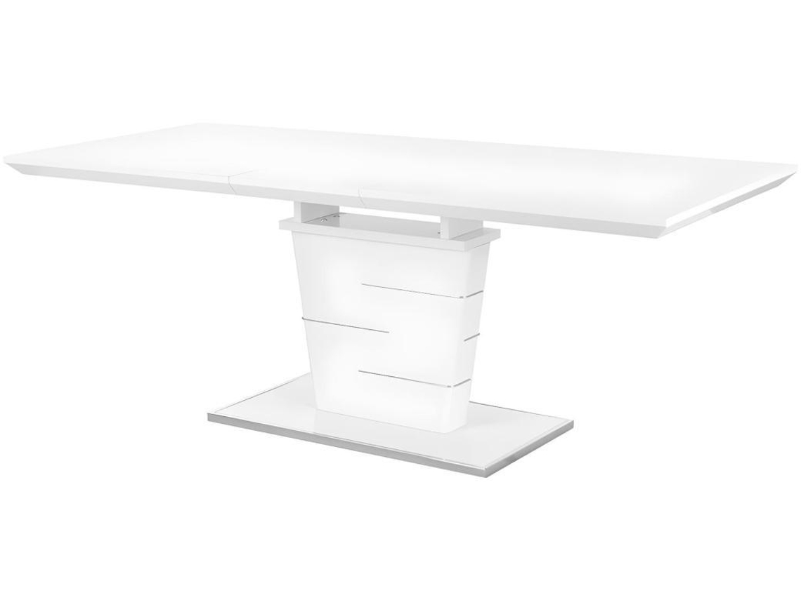 Mesa Extensível Amelle VENTE-UNIQUE (Branco - Aglomerado e derivados de madeira - 200x90x76 cm)
