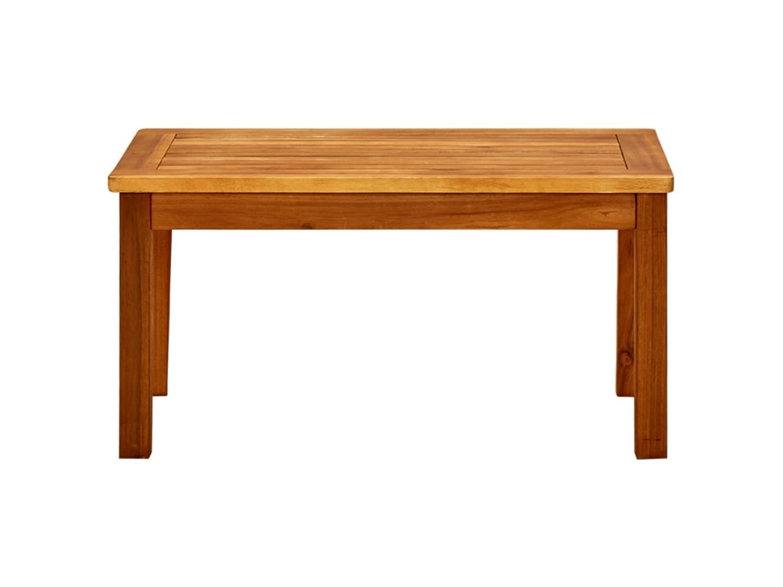 Mesa De Centro Jardim 70x40x36 Cm Madeira Acácia Maciça