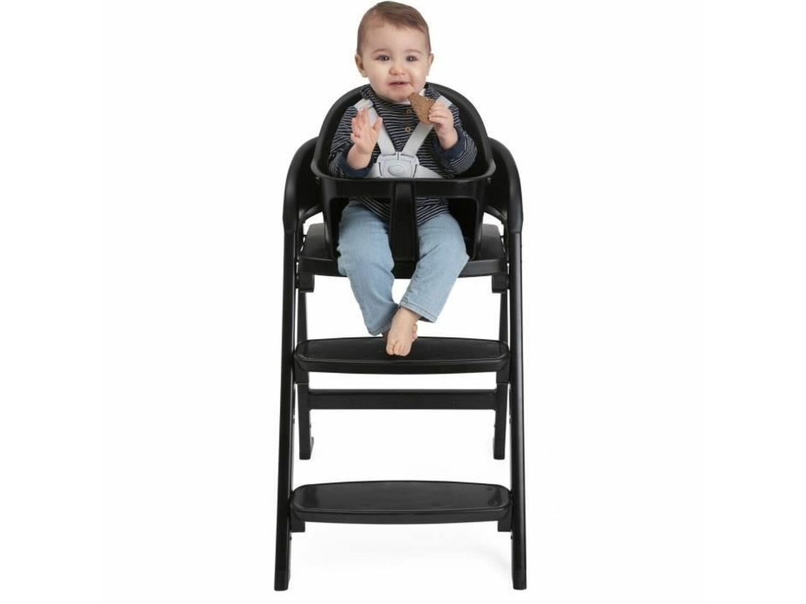 Cadeira Alta CHICCO Crescendo Lite Cairo Coal Preto Aço Inoxidável