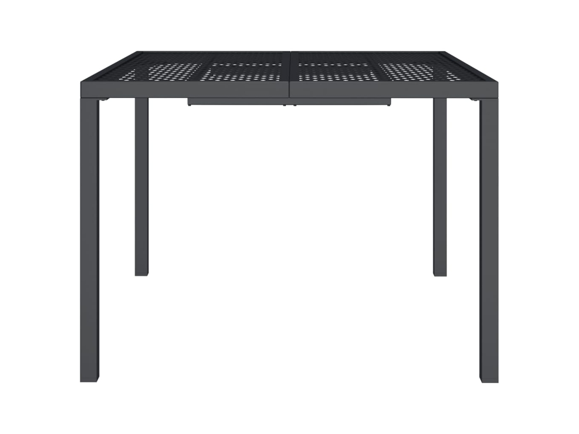 Mesa De Jardim Mesa Para Exterior 100x100x72 Cm Aço Antracite Lovely Home