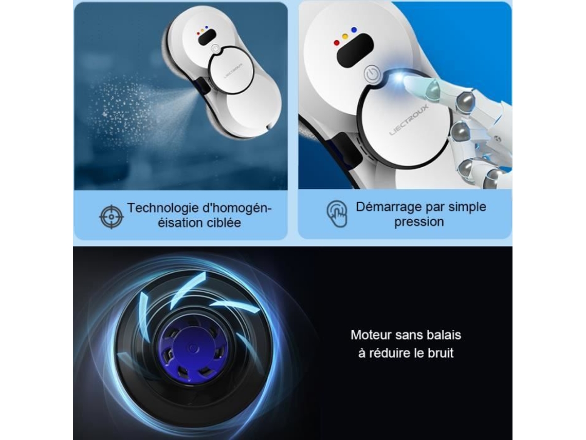 Robô Elétrico para Limpeza de Janelas LIECTROUX Hcr-10 com Tanque de Água de 30 Ml