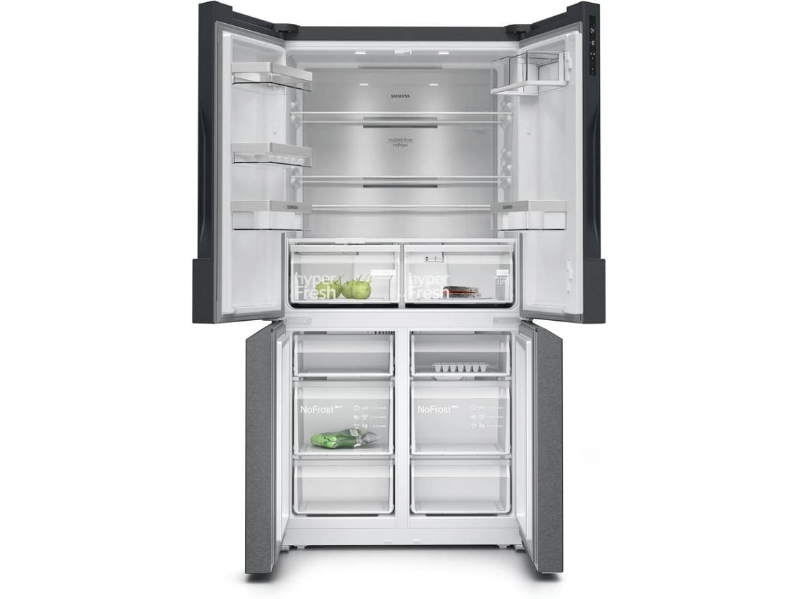 Frigorífico Americano SIEMENS KF96NAXEA (No Frost - 183 cm - 605 L - Preto)