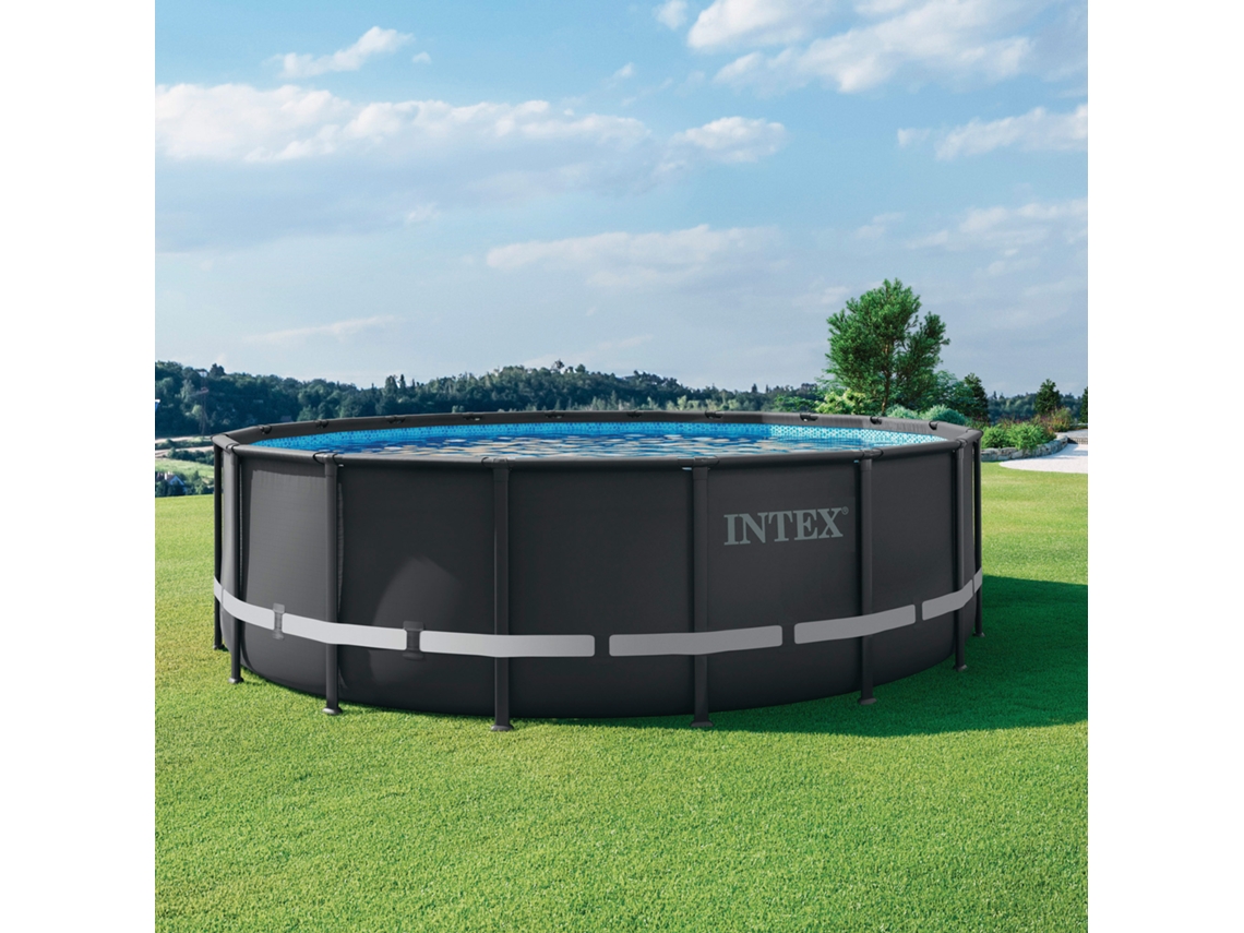 Piscina Tubular INTEX Ultra XTR Frame (Cinzento - 549x132 cm - 26.423L - com Depuradora)