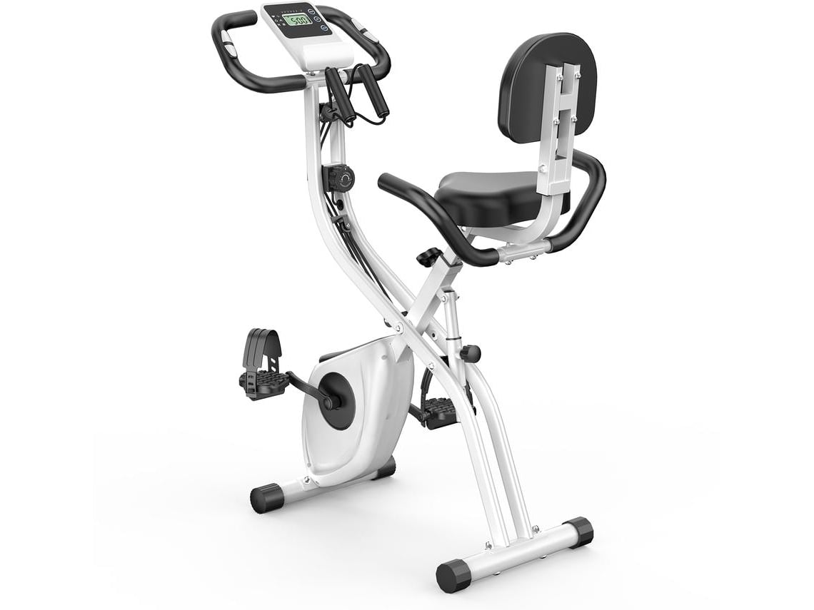Bicicleta De Exercício Dobrável -Bigzzia- X-Bike Fitness Bike Home Trainer Com Ecrã Lcd BIGZZIA