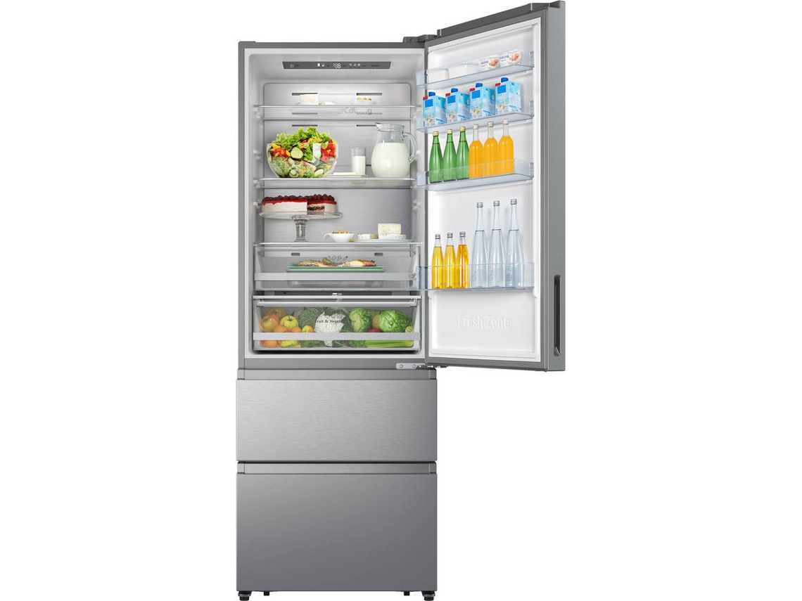 Frigorífico Combinado HISENSE RT641N4AIE (No Frost - 200 cm - 493 L - Inox)