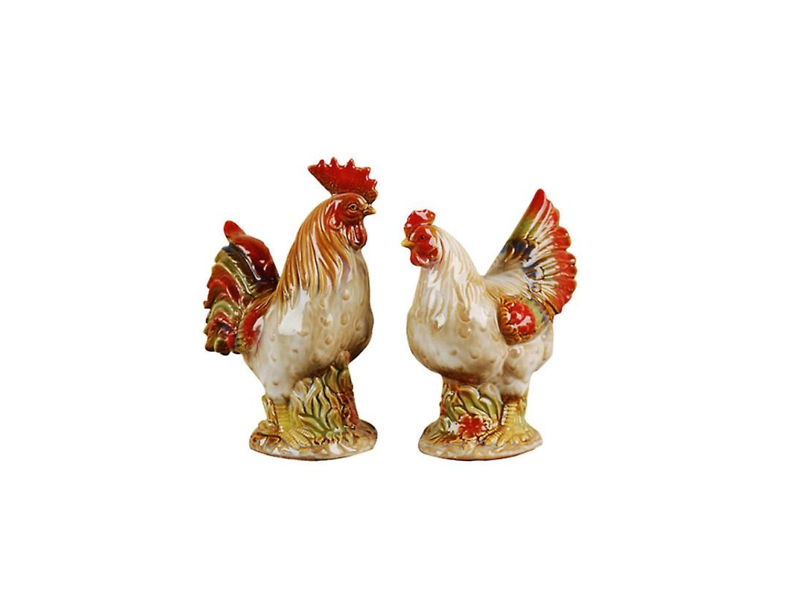 2 Peças Ornamento de Cerâmica ALLINLESS