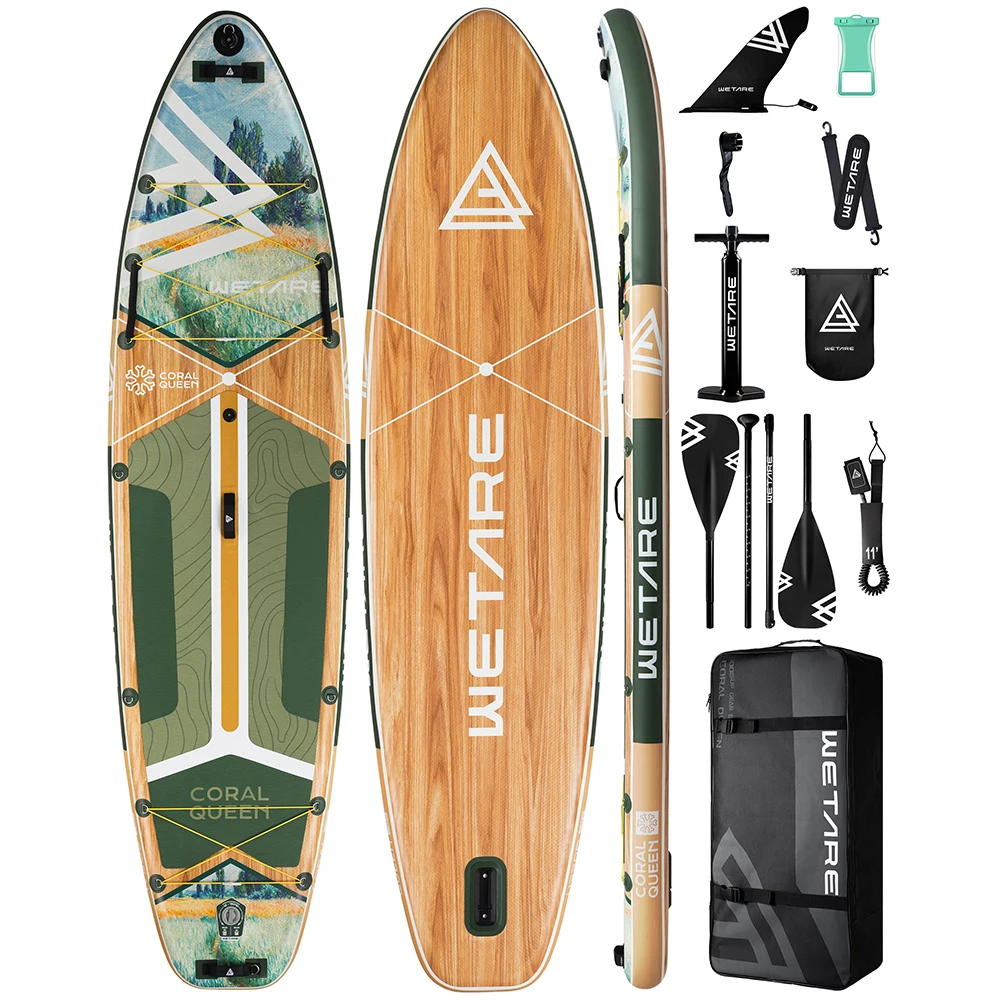 Prancha De Paddle Inflável, 116x35x6, Peso Máximo 450lbs, Adequada Para Todos Os Níveis De Habilidade Oem