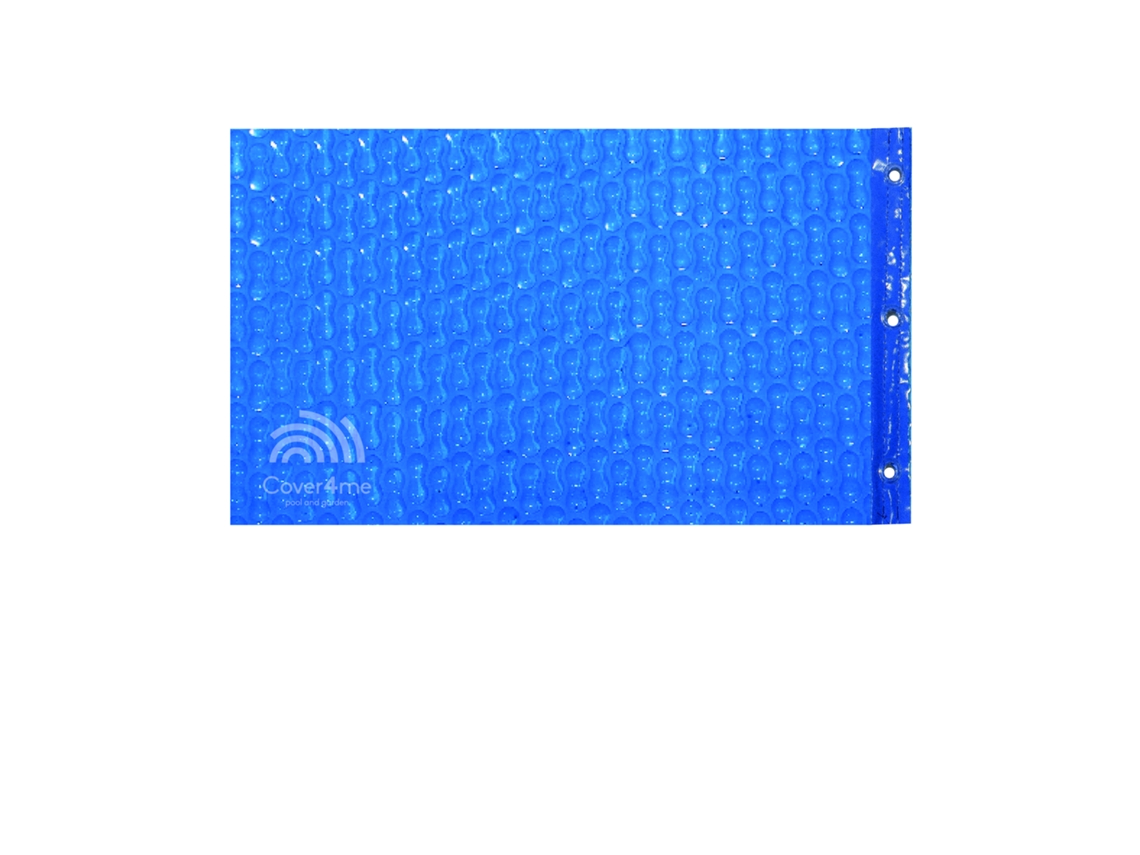 Cobertura Térmica para Piscina COVER4ME Azul Bolha Dupla GeoBubble 500 Microns Larg 6,00m x Comp 7,50m Reforço 4 Lados