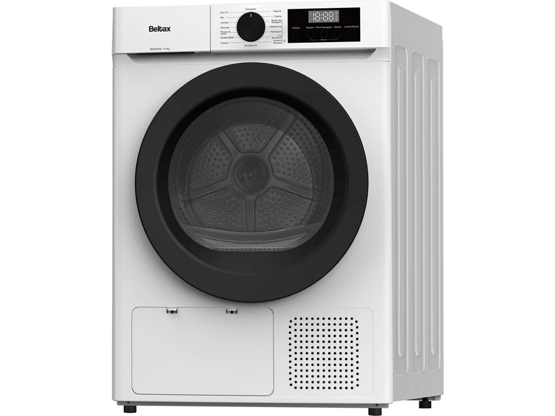 Máquina de Secar Roupa BELTAX BDM4009 (9 Kg - Bomba de Calor - Branco)