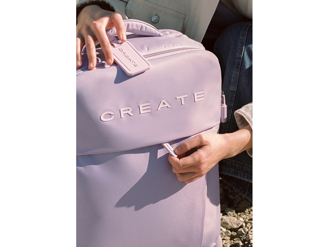 Luggage Studio Soft Mala Flexível De Poliéster Com Cadeado Tsa E Rodas Multidirecionais Create