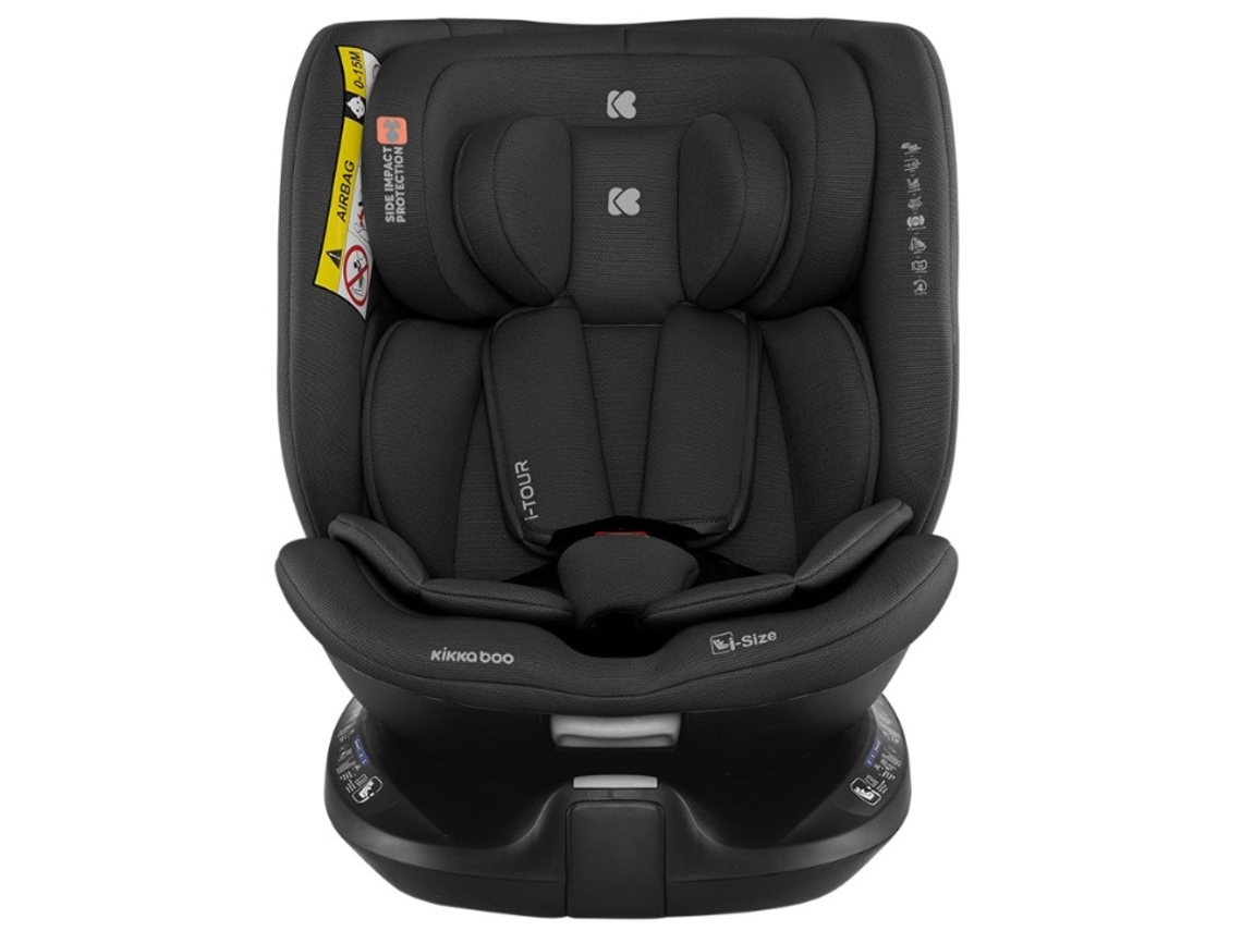 Cadeira auto KIKKA BOO 40-150 cm i-Tour i-SIZE Preto