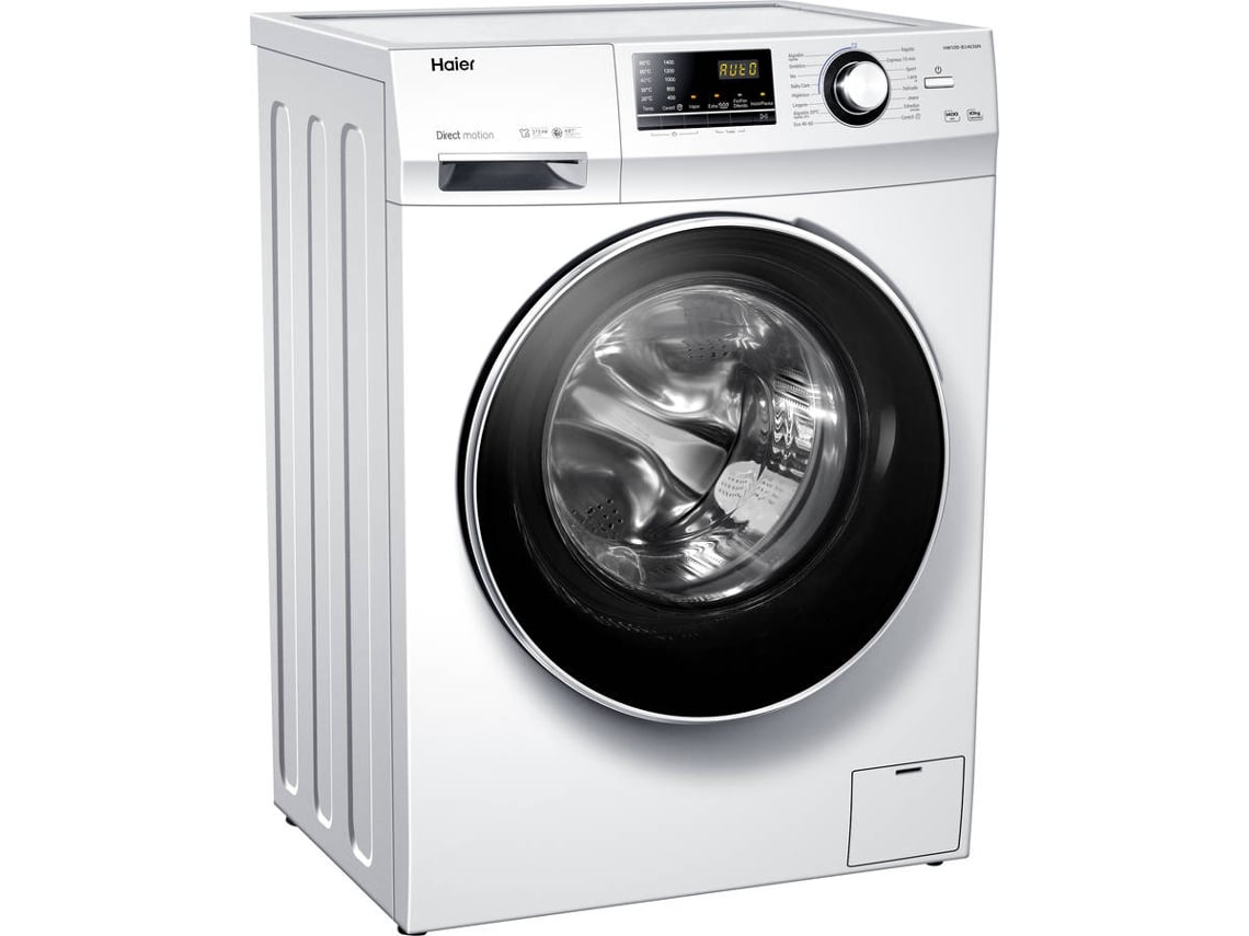 Máquina de Lavar Roupa HAIER HW100-B14636N-IB (10 kg - 1400 rpm - Branco)
