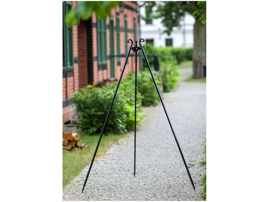 Tripé de 180 cm com Panela Africana de Ferro Fundido de 13 L