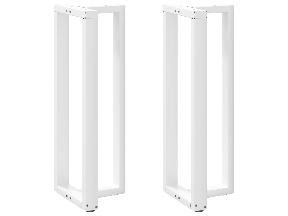Pernas Mesa Bar 2 Pcs Forma De T 40x35x Cm Aço Branco Wsd44548 Lovely Home (110 111)