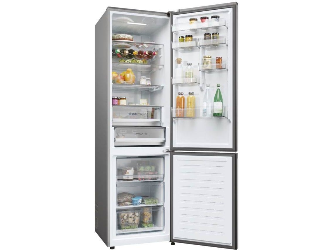 Frigorífico Combinado HAIER HDPW5620ANPD (No Frost - 409L - 205 cm - Inox)