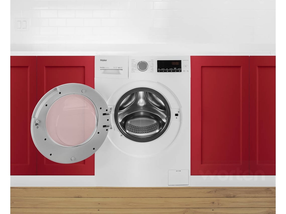 Máquina de Lavar Roupa HAIER HW80-BP1439N-IB (8 kg - 1400 rpm - Branco)