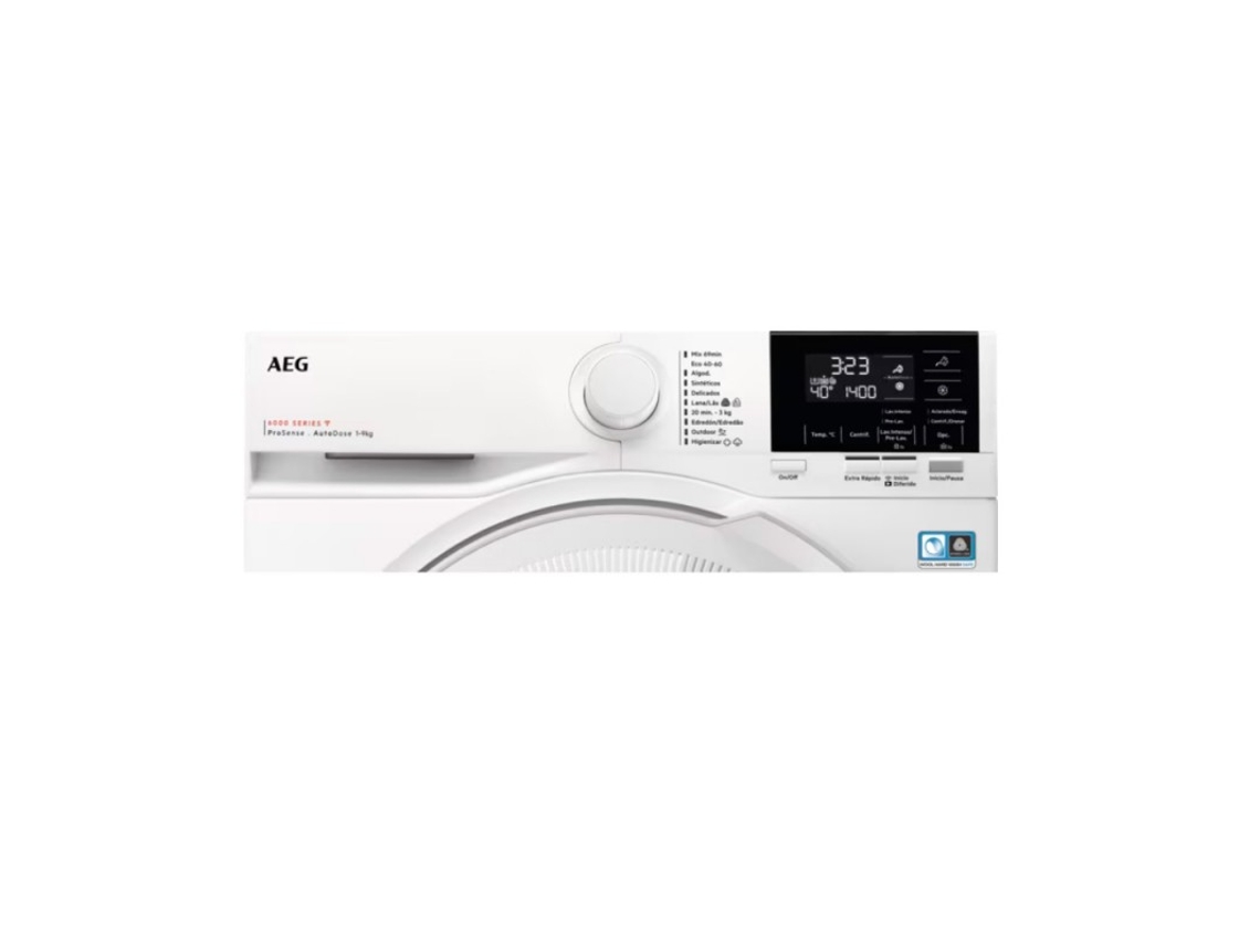 Máquina de Lavar Roupa AEG LFR6194O2Q AUTODOSE (9kg - 1400 rpm - Branco)