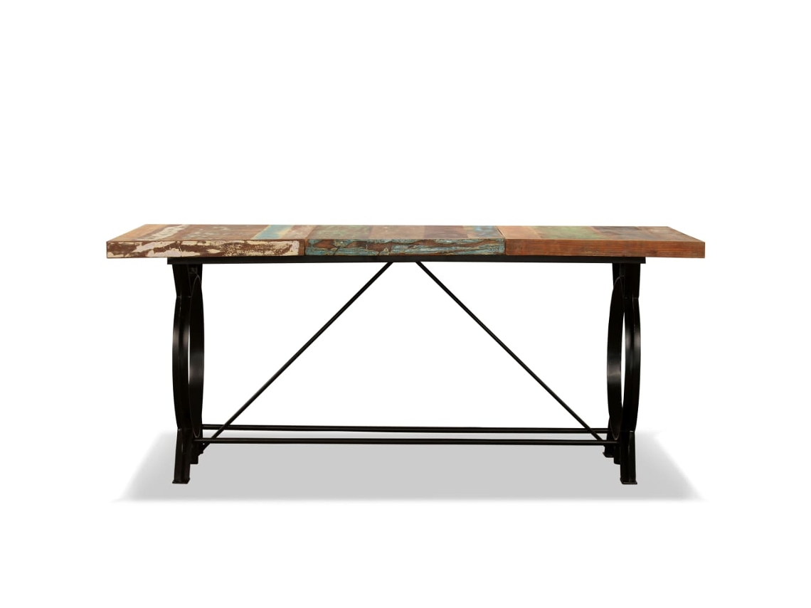 Mesa de Jantar Madeira Reciclada Maciça 180 Cm NONAME