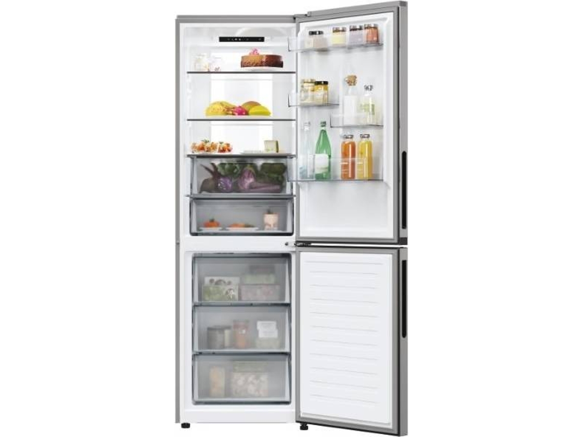 Frigorífico Combinado CANDY CNCQ4T618EX E (No Frost - 185 cm - 355 L - Inox)