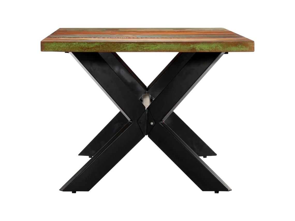 Mesa de Jantar 200X100X75 Cm Madeira Recuperada Maciça NONAME
