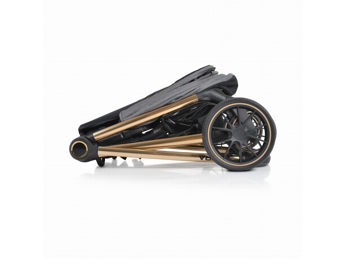 Carrinho De Bebê 2 Em 1 Hydra Cinza Cangaroo Cangaroo