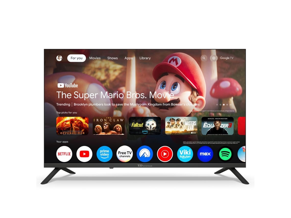 Smart Tv 32 Polegadas Full Hd Hey Google Official Assistant Com Controle De Voz. Televisão Android 14 Td Systems M32c21fgle
