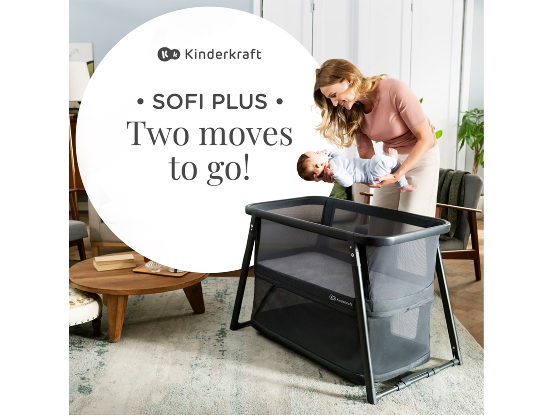 Berço de Viagem KINDERKRAFT Sofi Plus Preto