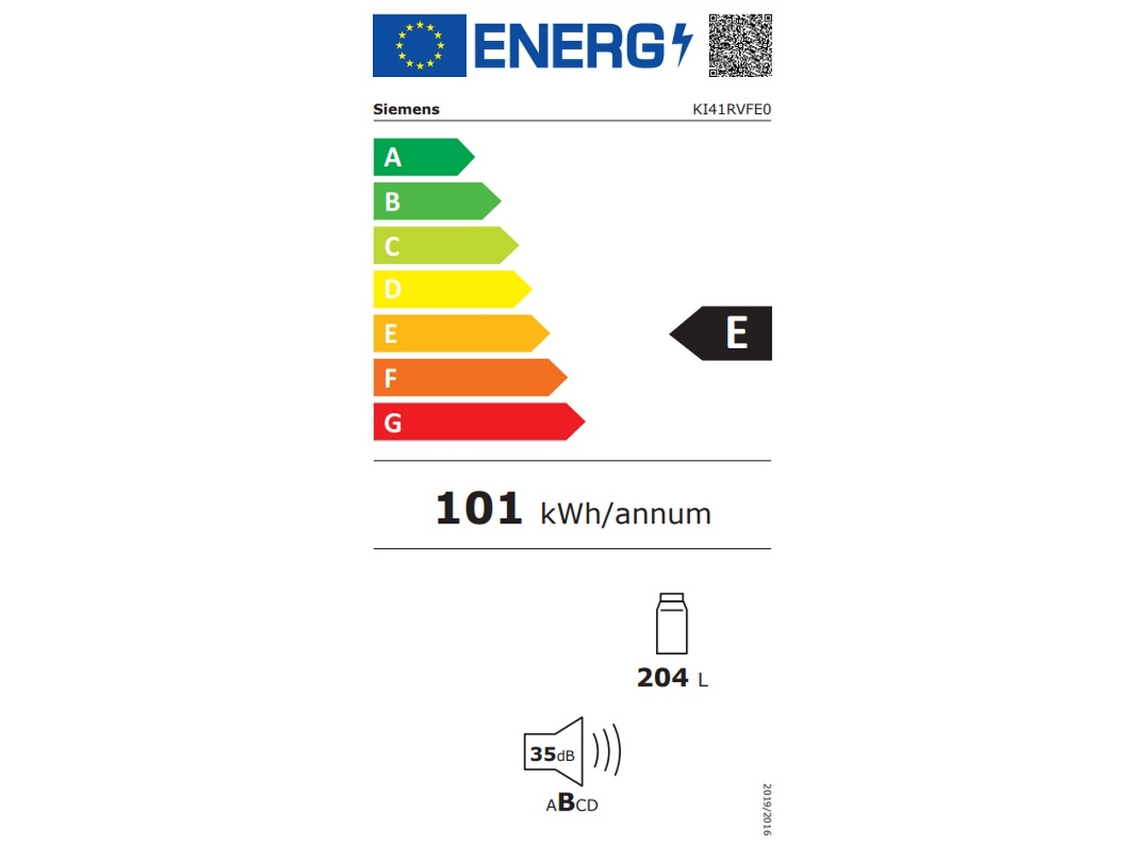 Frigorífico Pantógrafo Integrado 1 Porta 147L Ki41Rvfe0 SIEMENS