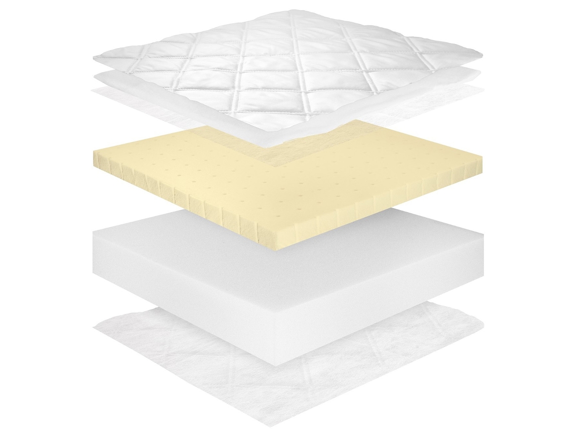 Colchão 60X120 Espuma de Látex 12 Cm Cléo Branco PETITS-MEUBLES
